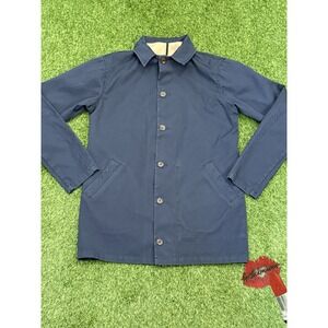 Percival Jacket Size‎ 03 Mens Medium Blue Canvas Chore Shacket Preppy Workwear